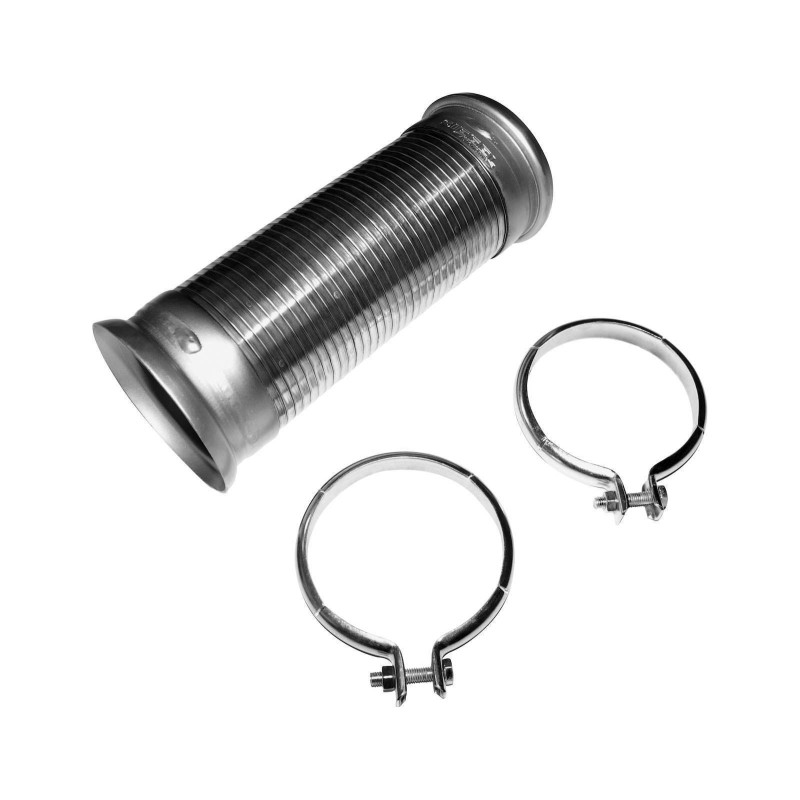 Flexible pipe with clamp